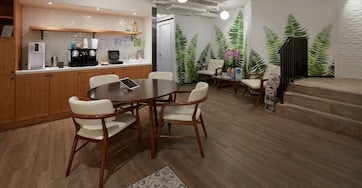 The interior of the patient lounge area at OT&P’s Family Clinic